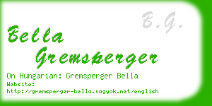 bella gremsperger business card